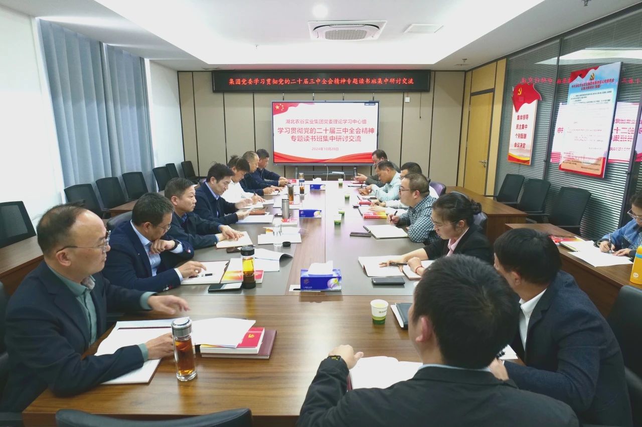 集团党委理论学习中心组学习贯彻党的二十届三中全会精神专题读书班举行集中研讨交流