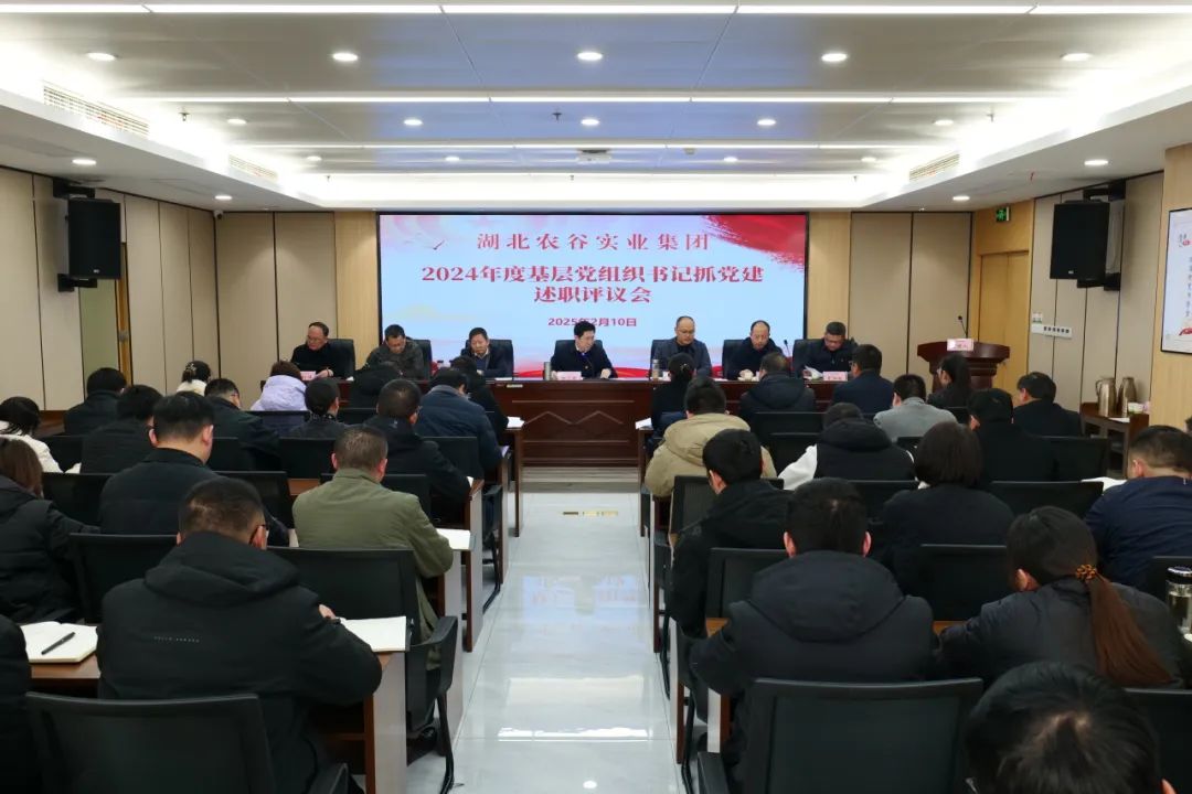 以“述”明责 以“评”促干——湖北农谷实业集团召开2024年度党组织书记抓党建工作述职评议会